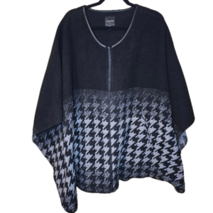 Lane Bryant Houndstooth fleece Poncho Kimono Size 22/24